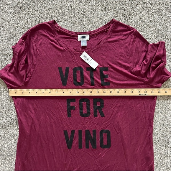 Old Navy “Vote for Vino” T-Shirt Size XL - Picture 3 of 6